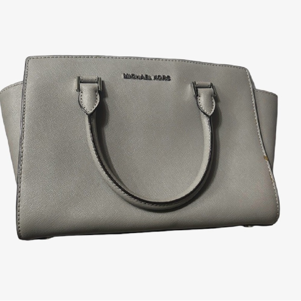 Michael Kors Elegant Gray Satchel
